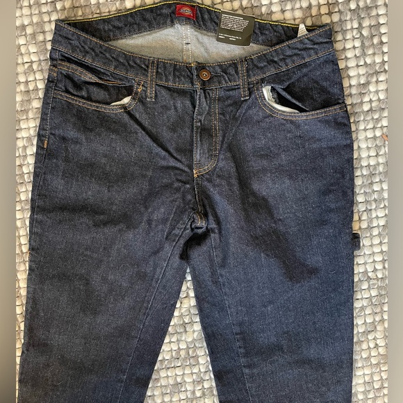 NWT Dickies dark denim carpenter jeans 6 RG - Picture 3 of 6